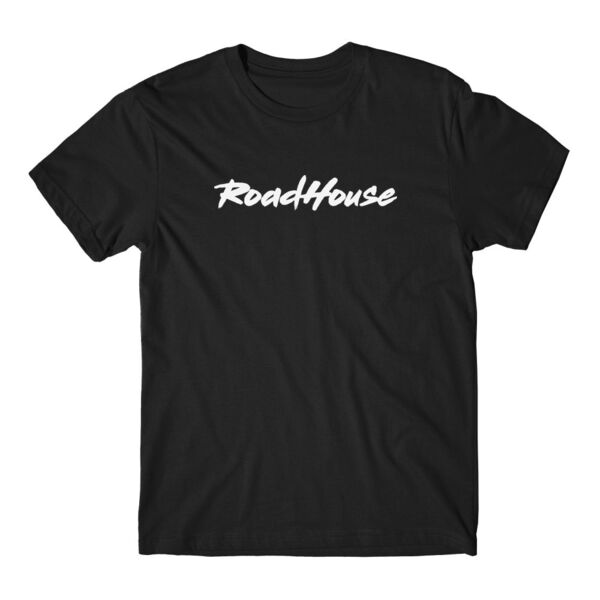 ROADHOUSE - Premium Short Sleeve T-Shirt - Black w/ White Print Thumbnail