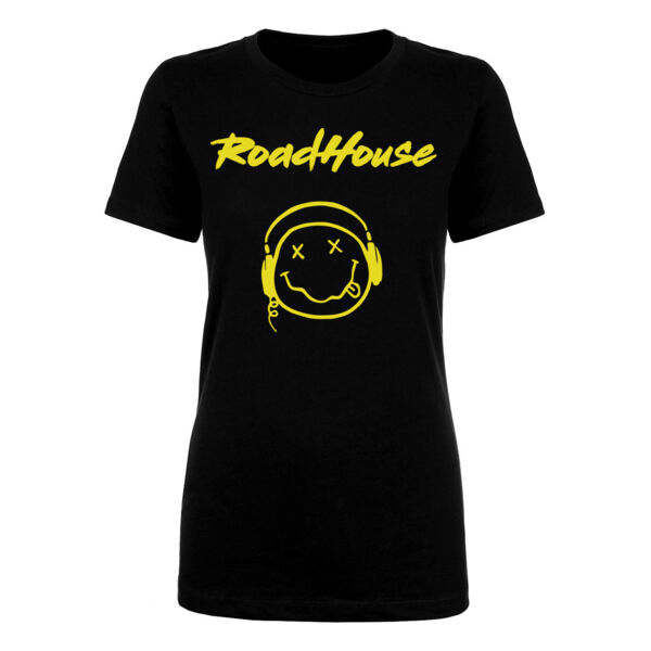 SMILEY - Premium Women's Short Sleeve T-Shirt - Black Thumbnail