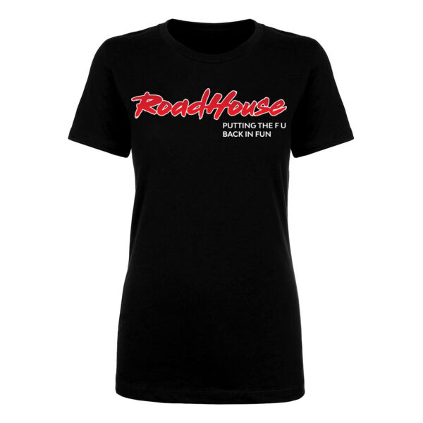 WE PUT THE FU BACK IN FUN - Premium Women's Short Sleeve T-Shirt - Black Thumbnail
