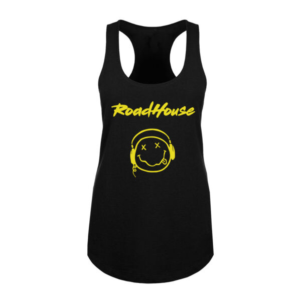 SMILEY - Premium Racerback Tank Top - Black Thumbnail